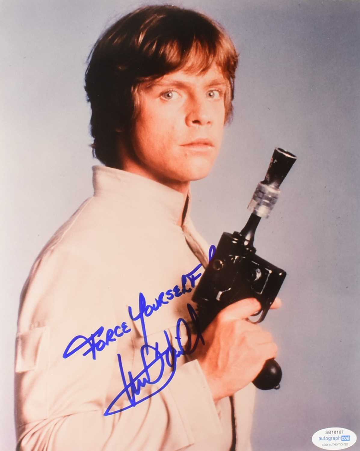 Lot 100 - STAR WARS - MARK HAMILL - AUTOGRAPHED 8X10" PHOTOGRAPH - ACOA