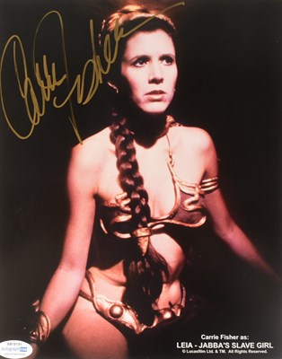 Lot 175 - STAR WARS - CARRIE FISHER (1956-2016) - AUTOGRAPHED 8X10" PHOTO - ACOA