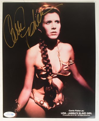 Lot 175 - STAR WARS - CARRIE FISHER (1956-2016) - AUTOGRAPHED 8X10" PHOTO - ACOA