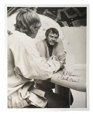 Lot 29 - STAR WARS - PHIL BROWN (1916-2006) - UNCLE OWEN - SIGNED 8X10" PHOTO