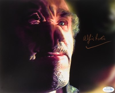 Lot 195 - STAR WARS - ALFIE CURTIS (DR EVAZAN) - RARE SIGNED 8X10" PHOTO - ACOA
