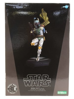Lot 174 - STAR WARS - ARTFX - 1/7 SCALE PRE-PAINTED MODEL KIT BOBA FETT