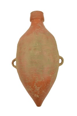 Lot 69 - YANGSHAO CULTURE NEOLITHIC BANPO TYPE POTTERY AMPHORA 仰韶文化 半坡 红陶尖底瓶