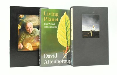 Lot 137 - ATTENBOROUGH, DAVID. THREE SIGNED HARDBACK WORKS