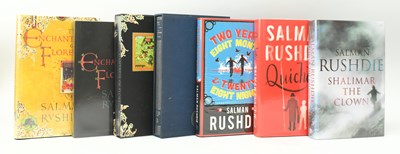 Lot 175 - RUSHDIE, SALMAN. COLLECTION OF SEVEN SIGNED FIRST & LIMITED EDITIONS WORKS INCL. PROOF (UNSIGNED)