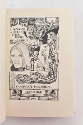 Lot 6 - GREY, ALASDAIR. 1981 LANARK A LIFE IN FOUR BOOKS SIGNED FIRST EDITION IN DUST WRAPPER