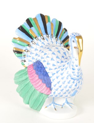 Lot 25 - HEREND - VINTAGE HUNGARIAN TURKEY FIGURE