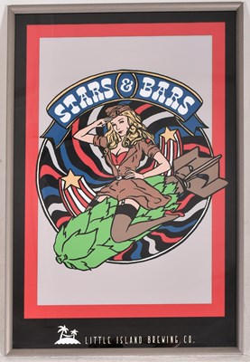 Lot 153 - LITTLE ISLAND BREWING CO. ADVERTISING POSTER