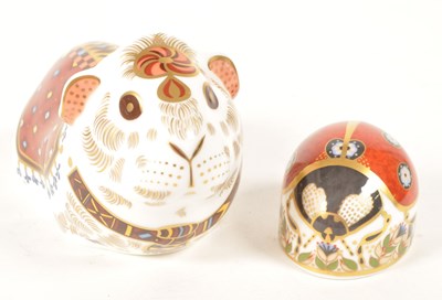 Lot 32 - ROYAL CROWN DERBY - TWO 21ST CENTURY BONE CHINA PAPERWEIGHT FIGURES