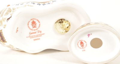 Lot 32 - ROYAL CROWN DERBY - TWO 21ST CENTURY BONE CHINA PAPERWEIGHT FIGURES