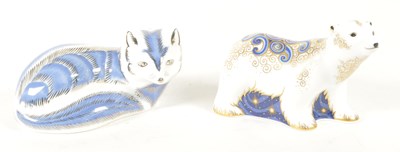 Lot 38 - ROYAL CROWN DERBY - TWO 21ST CENTURY BONE CHINA PAPERWEIGHTS