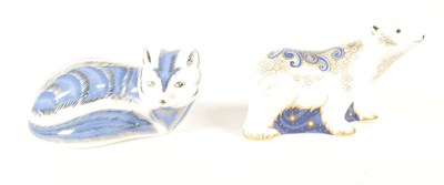 Lot 38 - ROYAL CROWN DERBY - TWO 21ST CENTURY BONE CHINA PAPERWEIGHTS