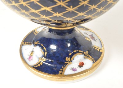 Lot 34 - PAIR OF 19TH CENTURY ENGLISH PORCELAIN VASE URNS