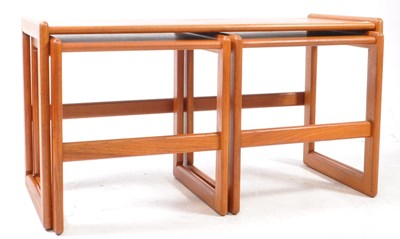 Lot 616 - ARNE HOVMAND-OLSEN FOR MOGENS KOLD - MID CENTURY NESTING TABLES