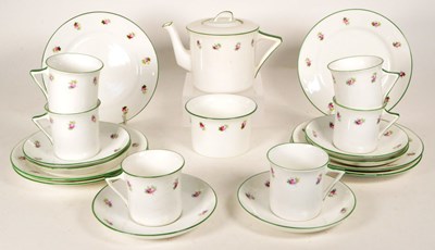 Lot 41 - FOLEY / PEACOCK POTTERY, ENGLAND - VINTAGE PORCELAIN TEA SERVICE