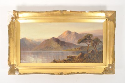 Lot 233 - JOEL OWEN - EARLY 20TH CENTURY OIL ON CANVAS PAINTING