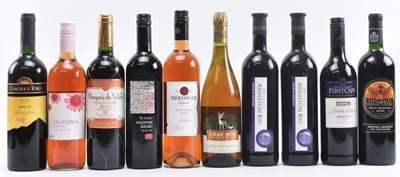 Lot 170 - TEN SOUTH AFRICAN, CHILEAN, ARGENTINE & CALIFORNIA WINE BOTTLES
