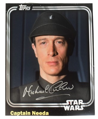 Lot 170 - STAR WARS - MICHAEL CULVER - CAPT NEEDA - 11X14" SIGNED PHOTO