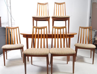 Lot 639 - G PLAN - LATE 20TH CENTURY TEAK TABLE W/ SIX CHAIRS