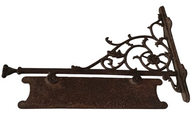 Lot 163 - EARLY 20TH CENTURY CAST IRON HANGING SHOP SIGN