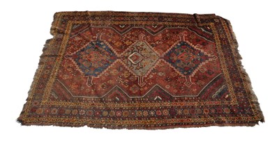 Lot 967 - 19TH CENTURY PERSIAN ISLAMIC FLOOR RUG