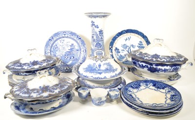 Lot 54 - COLLECTION OF 20TH CENTURY BLUE AND WHITE TRANSFER WARES