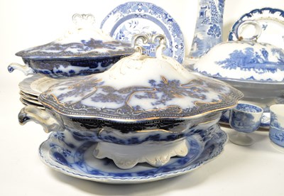 Lot 54 - COLLECTION OF 20TH CENTURY BLUE AND WHITE TRANSFER WARES