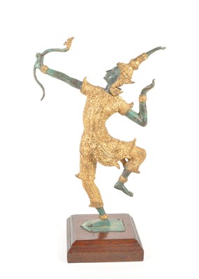 Lot 246 - 20TH CENTURY THAILAND BRONZE SCULPTURE OF HINDU DEITY PRINCE RAMA