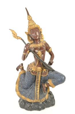 Lot 250 - 20TH CENTURY THAILAND BRONZE TEPPANOM BUDDHA FIGURE