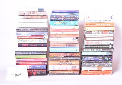 Lot 224 - SIGNED MODERN FIRST EDITIONS. LARGE COLLECTION OF LITERARY FICTION