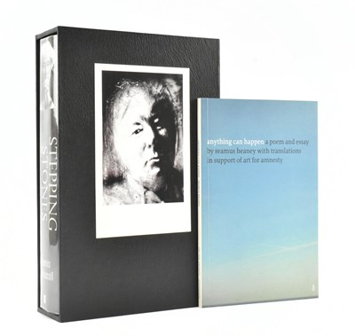 Lot 236 - HEANEY, SEAMUS. TWO SIGNED TITLES INCL. ANYTHING CAN HAPPEN FOR ART FOR AMNESTY