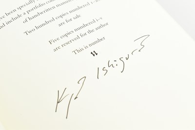 Lot 1 - ISHIGURO, KAZUO. 2015 THE BURIED GIANT LIMITED EDITION SPECIALLY BOUND & SIGNED