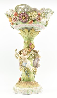 Lot 4 - GERMAN MEISSEN 19TH CENTURY PORCELAIN CHERUBS CENTREPIECE