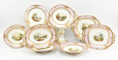 Lot 100 - COPELAND & GARRETT STYLE - 19TH CENTURY PORCELAIN PART DINNER SERVICE