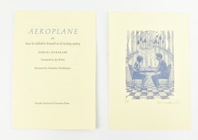 Lot 395 - MURAKAMI, HARUKI. 2007 AEROPLANE SIGNED LIMITED EDITION SCARCE