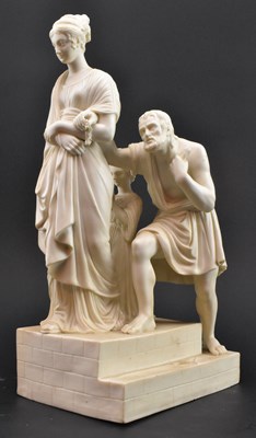 Lot 132 - AFTER ANTONIO CANOVA - VICTORIAN 19TH CENTURY PARIAN WARE FIGURE