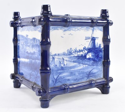 Lot 135 - DOULTON BURSLEM - NORFOLK - AESTHETIC MOVEMENT PORCELAIN PLANTER