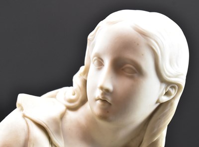 Lot 90 - JOHN BELL FOR MINTON - VICTORIAN PARIAN WARE FIGURE OF DOROTHEA