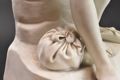 Lot 90 - JOHN BELL FOR MINTON - VICTORIAN PARIAN WARE FIGURE OF DOROTHEA