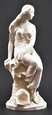 Lot 104 - MINTON VICTORIAN 19TH CENTURY PARIAN WARE FIGURE OF BELLS MIRANDA