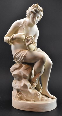 Lot 134 - COPELAND VICTORIAN PARIAN WARE FIGURE OF NYMPH