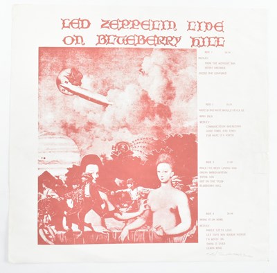 Lot 121 - LED ZEPPELIN LIVE ON BLUEBERRY HILL - BOOTLEG DOUBLE LP ALBUM
