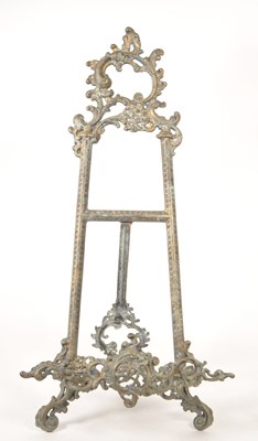 Lot 263 - EARLY 20TH CENTURY BRASS FRENCH ROCOCO STYLE TABLE TOP EASEL