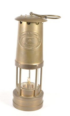 Lot 268 - E THOMAS & WILLIAMS - VINTAGE BRASS MINERS LAMP