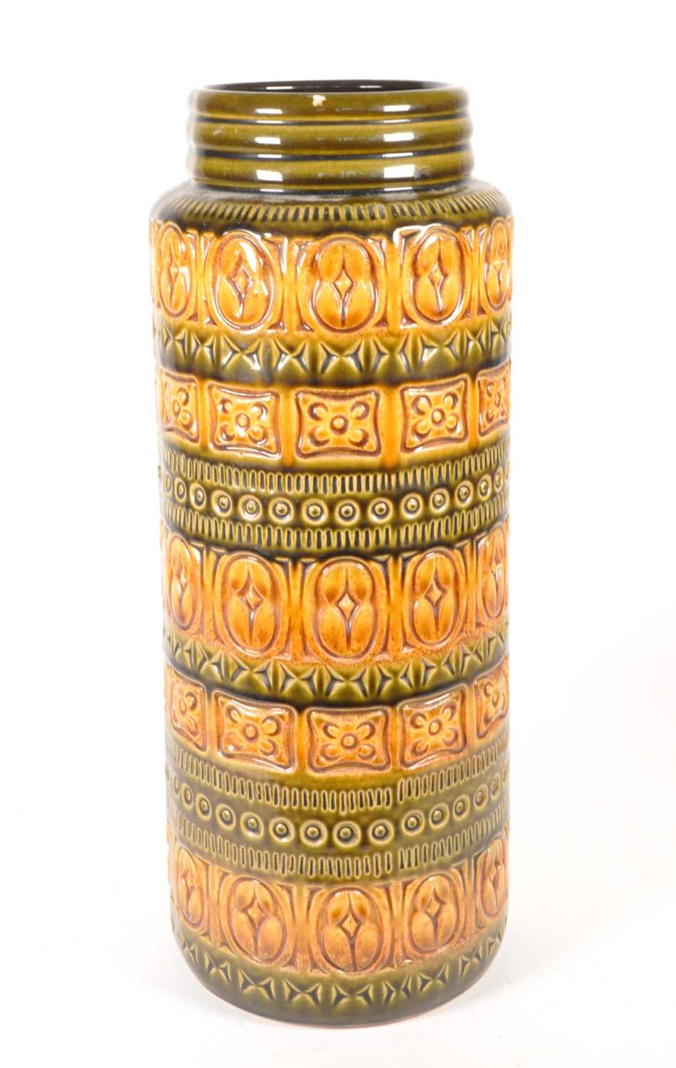 Lot 63 - 1970S WEST GERMAN FLOOR STANDING ART VASE / UMBRELLA STAND
