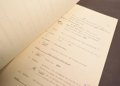 Lot 8 - THE GOON SHOW – BBC COMEDY SHOW 1951-1960 - ORIGINAL RECORDING SCRIPT