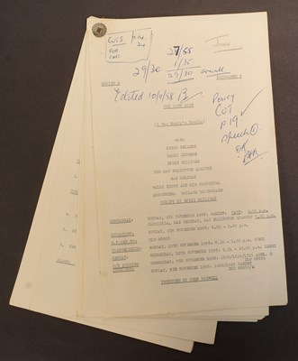Lot 14 - THE GOON SHOW – BBC COMEDY SHOW 1951-1960 - ORIGINAL RECORDING SCRIPT