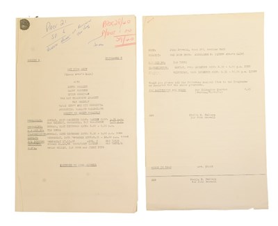 Lot 39 - THE GOON SHOW – BBC COMEDY SHOW 1951-1960 - ORIGINAL RECORDING SCRIPT