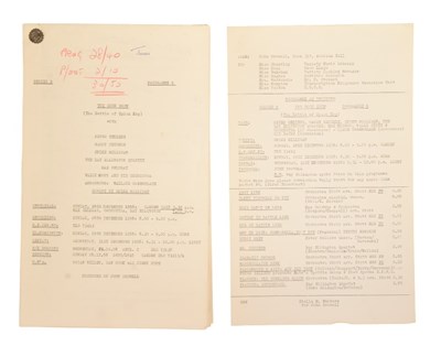 Lot 43 - THE GOON SHOW – BBC COMEDY SHOW 1951-1960 - ORIGINAL RECORDING SCRIPT