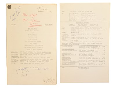 Lot 46 - THE GOON SHOW – BBC COMEDY SHOW 1951-1960 - ORIGINAL RECORDING SCRIPT